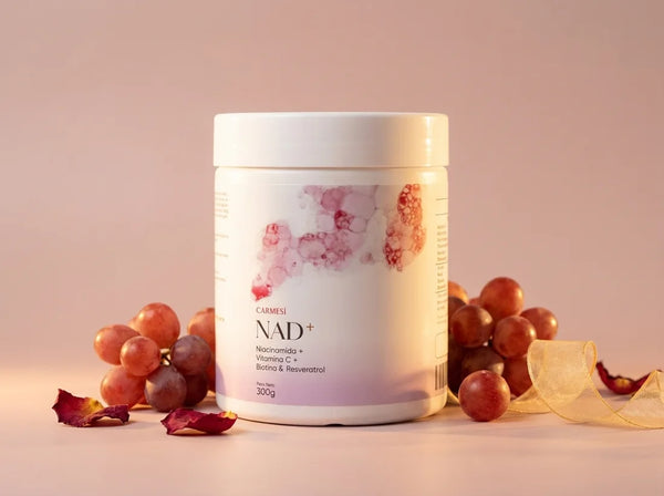 NAD+ Bebida™ Niacinamida + Vitamina C + Biotina + Resveratrol + Colágeno 300g
