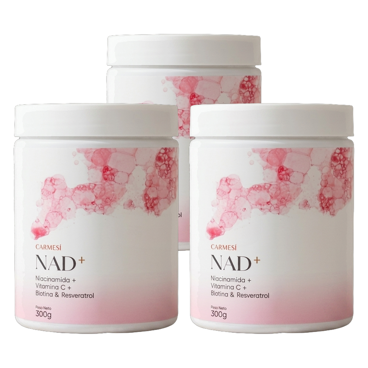 NAD+ Bebida™ Niacinamida + Vitamina C + Biotina + Resveratrol + Colágeno 300g