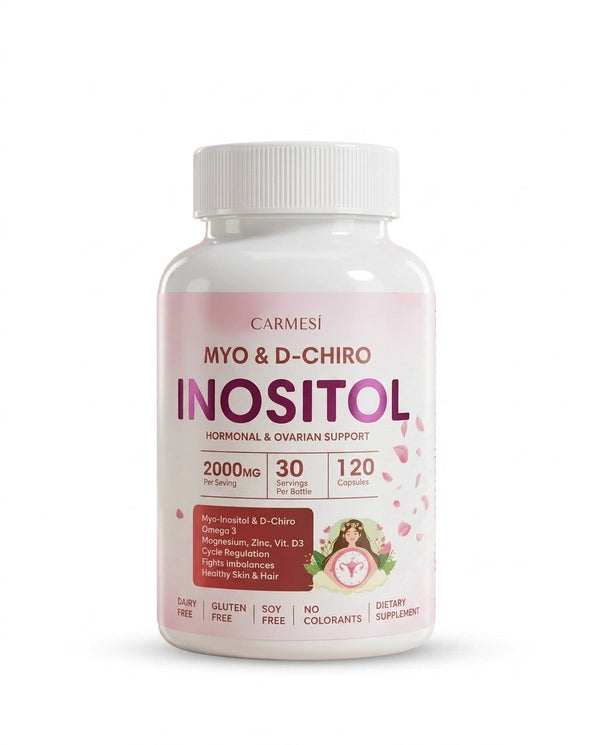 Inositol Myo & D-Chiro 2000mg — Equilibrio Hormonal y Bienestar Femenino 120 Cápsulas