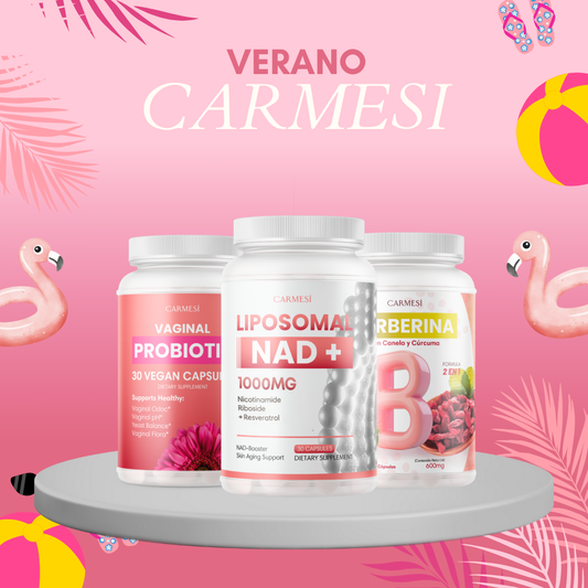 Kit Renuevate Carmesi - Liposomal Nad+ Berberina + Provaginal