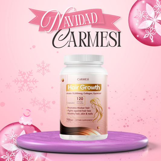 Hair Growth, biotin 10,000mcg-collagen-optimsm , 60 capsulas