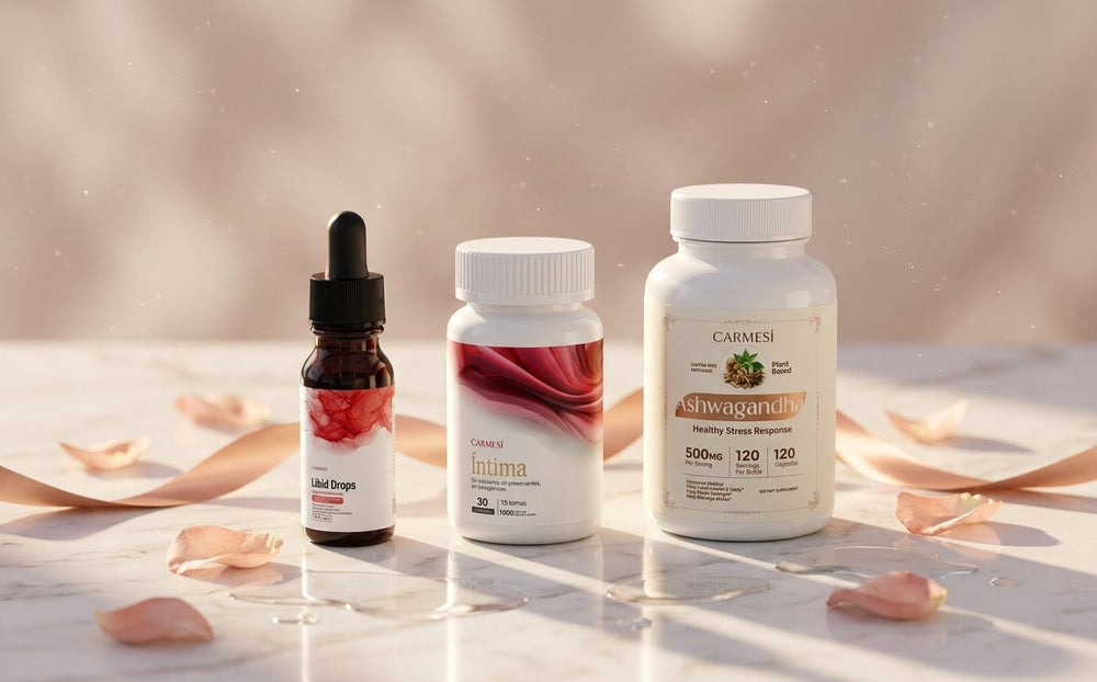 Combo Vitalidad Íntima · Libid Drops + Íntima + Ashwagandha