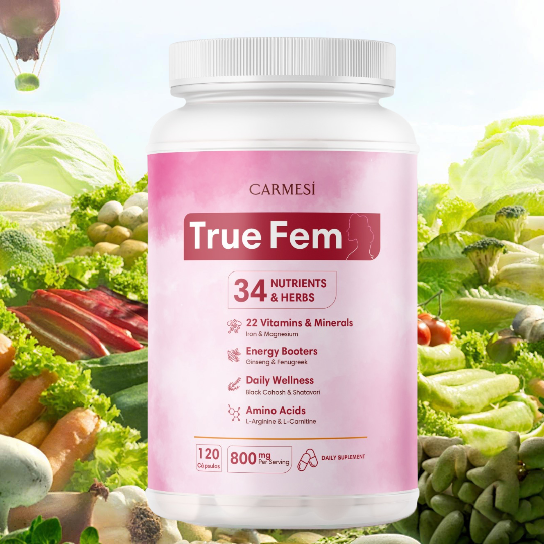TrueFem Balance – Cápsulas para el Equilibrio Hormonal y Bienestar Femenino (120 Cápsulas)