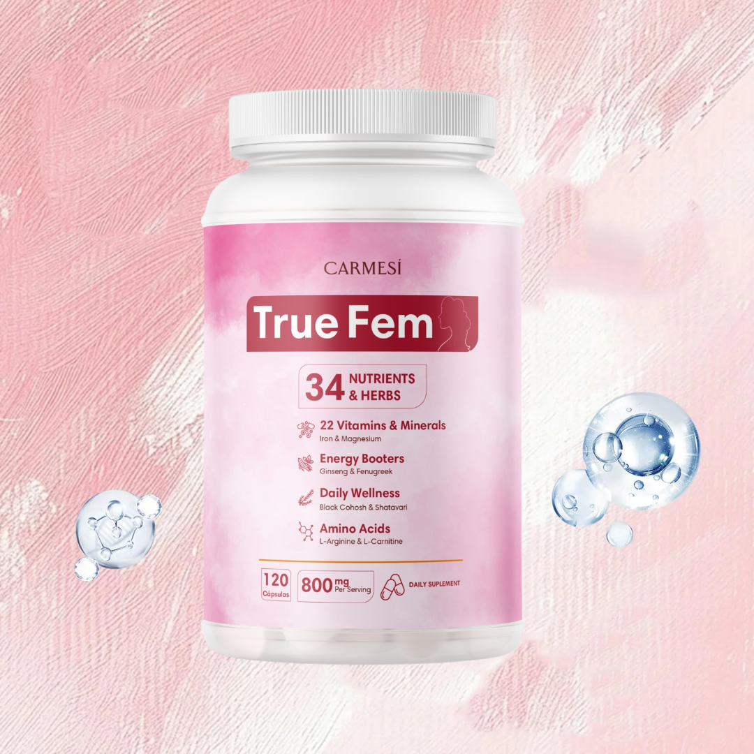 SUPER PACK CARMESI: COLÁGENO + LIPOSOMAL NAD + TRUE FEM + HAIR GROWTH