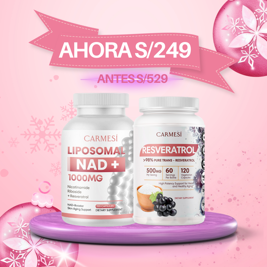 KIT REJUVENECEDOR - LIPOSOMAL NAD + RESVERATROL