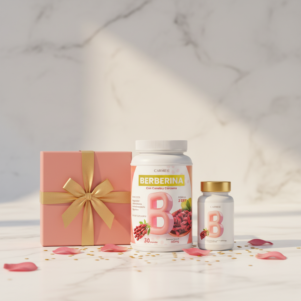 Berberina Con Canela y Curcuma - Control Metabolico Natural 600mg