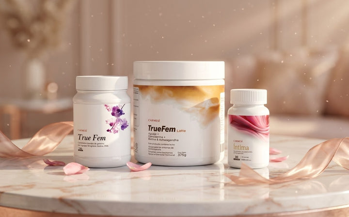 Combo Femenino Total · TrueFem Gummies + TrueFem Latte + Íntima