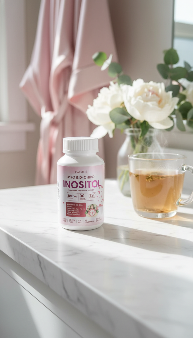 Inositol Myo & D-Chiro 2000mg — Soporte de Fertilidad y Equilibrio Hormonal 120 Cápsulas