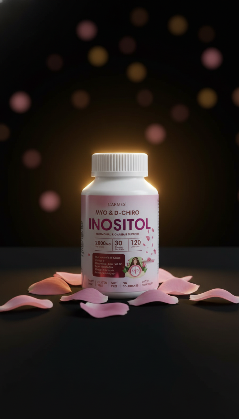 Inositol Myo & D-Chiro 2000mg — Soporte de Fertilidad y Equilibrio Hormonal 120 Cápsulas