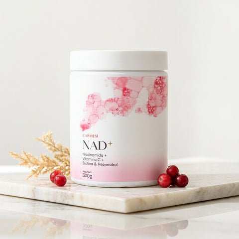 NAD+ Bebida™ Niacinamida + Vitamina C + Biotina + Resveratrol + Colágeno 300g